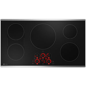 GE Profile 36 in. 5-Burner Smart Induction Cooktop with Simmer Burner & Power Burner - Stainless Steel, , hires