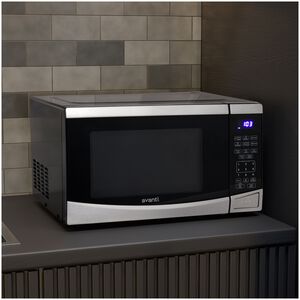 Avanti 19 in. 0.9 cu. ft. 900W Countertop Microwave - Stainless Steel, , hires
