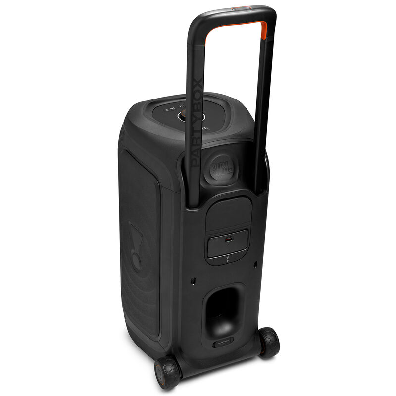 JBL PartyBox 330 Portable Party Speaker with JBL Legendary Sound, Futuristic Lighting, A Lelescopic Handle and Wide Wheels - Black, , hires