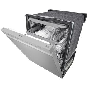 LG 24 in. Front Control Dishwasher with 48 dBa Sound Level, 3rd-Rack, Dynamic Dry & Pocket - PrintProof Stainless Steel, PrintProof Stainless Steel, hires