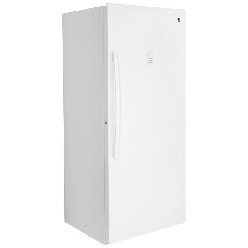 GE 33 in. 21.3 cu. ft. Upright Freezer with Adjustable Shelves & Digital Control - White, , hires
