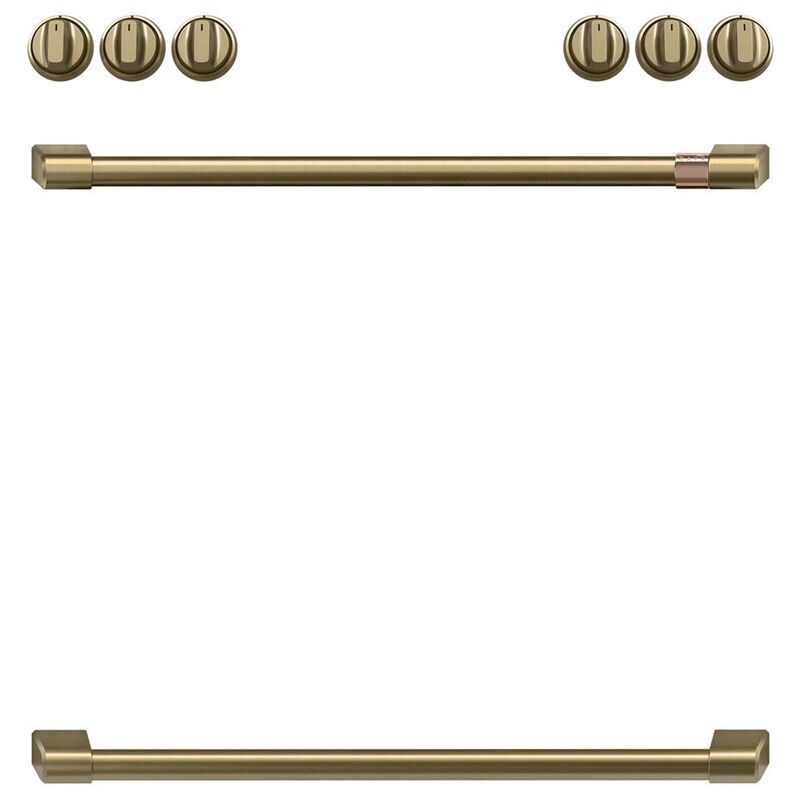 Cafe Range Handle Kit - Brushed Brass, , hires