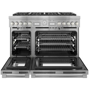 Thermador Pro Grand Professional Series 48 in. 5.7 cu. ft. Smart Convection Double Oven Freestanding Dual Fuel Range with 6 Sealed Burners & 2 Induction Zones - Stainless Steel, , hires