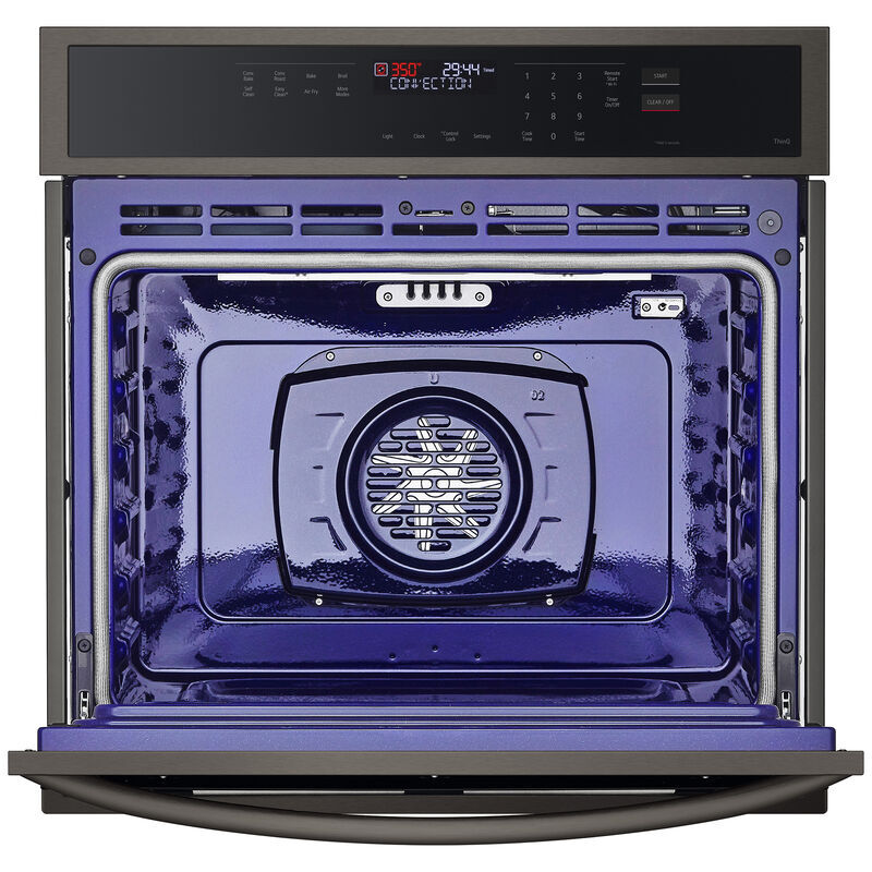 LG 30 in. 4.7 cu. ft. Smart Electric Single Wall Oven with Standard Convection - PrintProof Black Stainless Steel, , hires