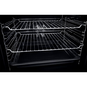 JennAir Noir 24 in. 2.6 cu. ft. Smart Electric Single Wall Oven with True European Convection - Floating Glass Black, , hires