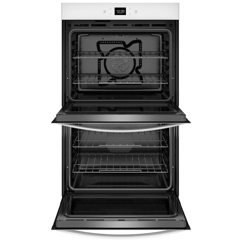 Whirlpool 30 in. 10 cu. ft. Smart Top Control Electric Double Wall Oven with Standard Convection - White, White, hires