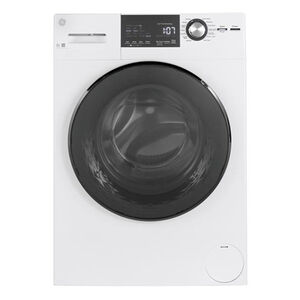 GE 23 in. 2.4 cu. ft. Front Load Washer with Sanitize & Steam Cycles - White, , hires