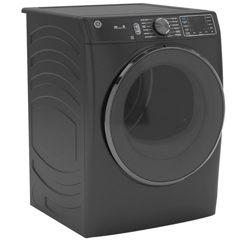 GE 28 in. 7.8 cu. ft. Smart Stackable Gas Dryer with Sensor Dry, Sanitize & Steam Cycle - Carbon Graphite, Carbon Graphite, hires