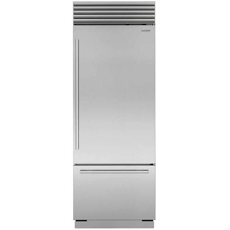 Sub-Zero Classic Series 30 in. Built-In 17.0 cu. ft. Smart Bottom Freezer Refrigerator with Tubular Handles- Stainless Steel, , hires