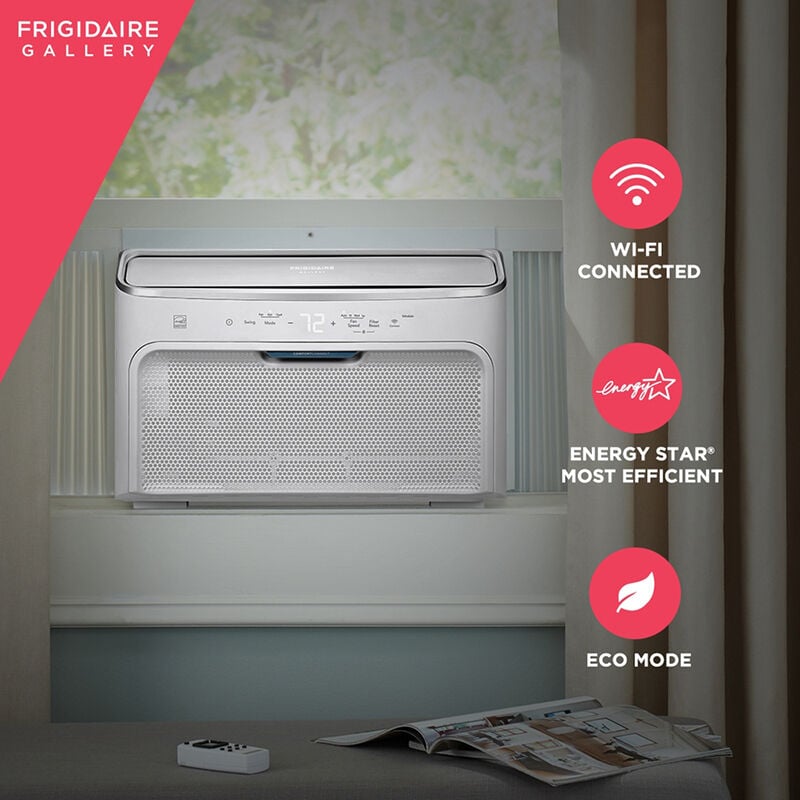 Frigidaire Gallery 12,000 BTU Smart Energy Star Window Air Conditioner with Inverter, 3 Fan Speeds & Sleep Mode - White, , hires