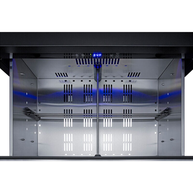 Summit 30 in. 5.4 cu. ft. Outdoor Double Refrigerator Drawers - Stainless Steel, , hires