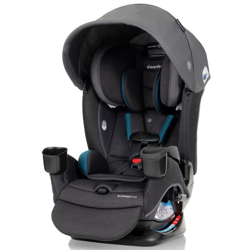 Evenflo All4Stages Slim+ 4-in-1 Convertible Car Seat - Baker Gray, Baker Gray, hires