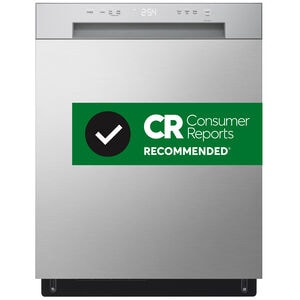 LG 24 in. Front Control Dishwasher with 52 dBa Sound Level, Dynamic Dry & Pocket - Stainless Steel Look, , hires