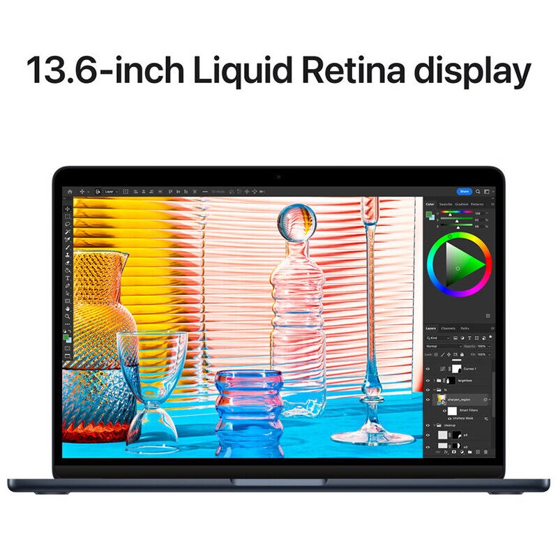 Apple MacBook Air 13.6inch Retina Display,(Mid 2022) Apple M2, 8GB RAM,  256GB SSD, 8-core GPU, MacOS - Midnight