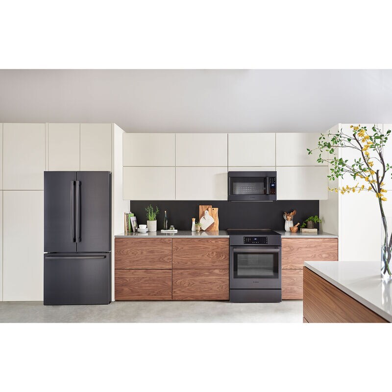 Bosch 800 Series 30 in. 1.9 cu. ft. Over-the-Range Microwave with 10 Power Levels, 385 CFM & Sensor Cooking Controls - Black Stainless Steel, , hires