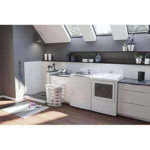 GE Profile 27 in. 7.4 cu. ft. Smart Electric Dryer with Aluminized Alloy Drum, Sanitize Cycle & Sensor Dry - White, White, hires