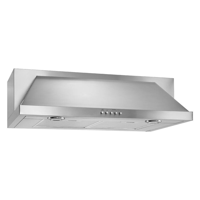 Maytag 30 in. Convertible Standard Style Range Hood with 400 CFM, 3 Fan Speeds & 2 Halogen Lights - Stainless Steel, , hires