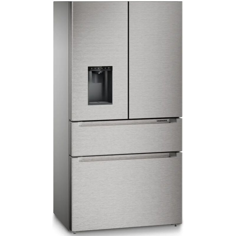 Liebherr Plus Series 36 in. 19.0 cu. ft. Smart Counter Depth 4-Door French Door Refrigerator with Ice & Water Dispenser - Stainless Steel, , hires