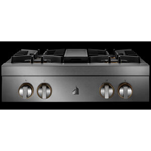 JennAir Rise 30 in. 4-Burner Natural Gas Rangetop with Simmer Burner & Power Burner - Stainless Steel, , hires