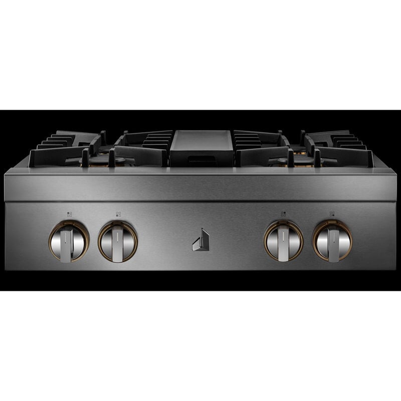 JennAir Rise 30 in. 4-Burner Natural Gas Rangetop with Simmer Burner & Power Burner - Stainless Steel, , hires