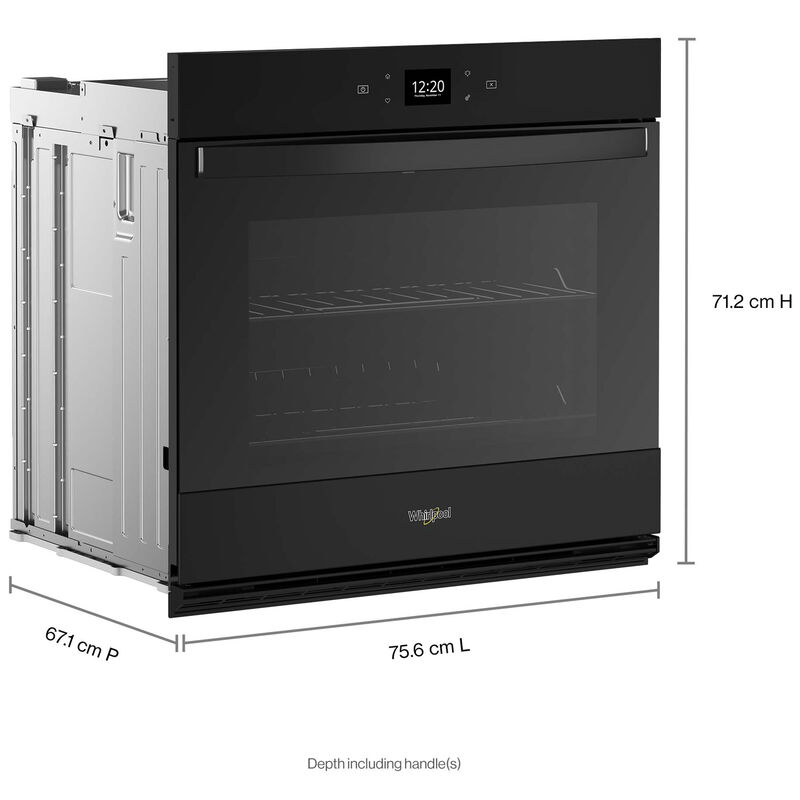 Whirlpool 30 in. 5.0 cu. ft. Electric Smart Wall Oven with Standard Convection & Self Clean - Black, , hires