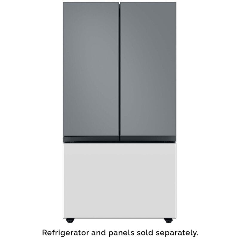 Samsung BESPOKE 3-Door French Door Bottom Panel for Refrigerators - White Glass, , hires
