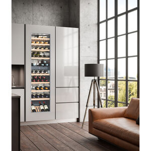 Liebherr 22 in. Built-in Wine Cabinet with Wood Racks, Dual Temperature Zones & 80 Bottle Capacity - Custom Panel Ready, , hires