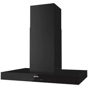 Miele 36 in. Chimney Style Smart Range Hood with 3 Speed Settings, 507 CFM & 4 LED Lights - Obsidian Black, , hires