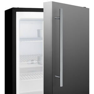 Summit 21 in. 2.7 cu. ft. Upright Compact Freezer with Adjustable Shelves & Digital Control - Stainless Steel, , hires