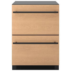 Zephyr Presrv Series 24 in. 3.9 cu. ft. Double Refrigerator & Freezer Drawers - Custom Panel Ready, , hires