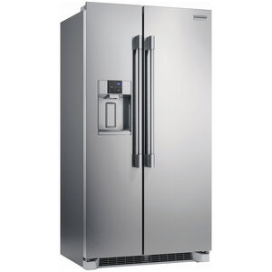 Frigidaire Professional 36 in. 22.3 cu. ft. Counter Depth Side by Side Refrigerator with Ice & Water Dispenser - Stainless Steel, , hires