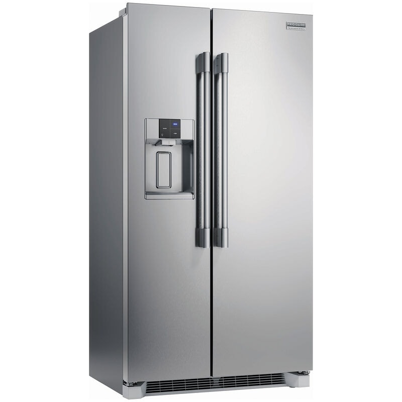 Frigidaire Professional 36 in. 22.3 cu. ft. Counter Depth Side by Side Refrigerator with Ice & Water Dispenser - Stainless Steel, , hires