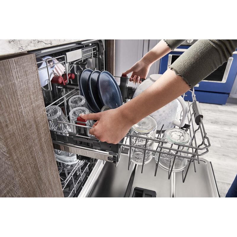 KitchenAid 44 DBA Dishwasher in PrintShield Finish with Freeflex Third Rack Black Stainless Steel