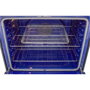 LG 30 in. 6.3 cu. ft. Smart Air-Fry True European Convection Gas Range with 5 Sealed Burners & Griddle - PrintProof Black Stainless Steel, , hires