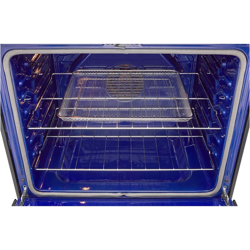 LG 30 in. 6.3 cu. ft. Smart Air-Fry True European Convection Gas Range with 5 Sealed Burners & Griddle - PrintProof Black Stainless Steel, , hires