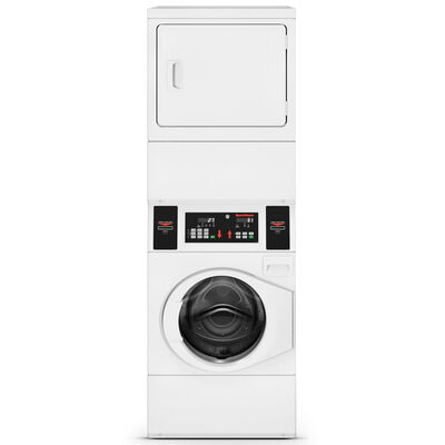 Speed Queen 27 in. 3.4 cu. ft. Gas Front Load Laundry Center - White | STGNYASP116T