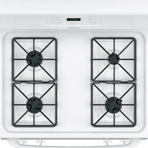 Hotpoint 30 in. 4.8 cu. ft. Oven Freestanding Gas Range with 4 Sealed Burners - White, , hires