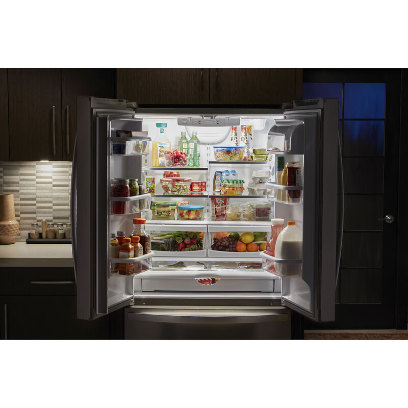 Whirlpool 36 in. 20.0 cu. ft. Counter Depth French Door Refrigerator with Internal Water Dispenser - Smudge-Proof Stainless Steel, Smudge-Proof Stainless Steel, hires