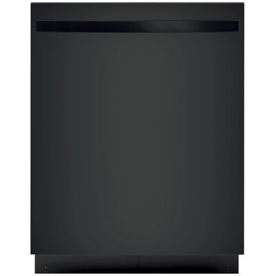 GE 24 in. Built-In Dishwasher with Top Control, 51 dBA Sound Level, 12 Place Settings, 3 Wash Cycles & Sanitize Cycle - Black | GDT226SGLBB