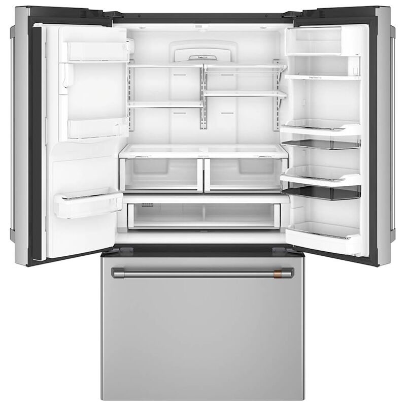 Cafe 36 in. 27.8 cu. ft. Smart French Door Refrigerator with Ice & Water Dispenser - Stainless Steel, Stainless Steel, hires