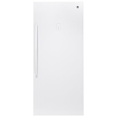 GE 33" 21.3 Cu. Ft. Upright Freezer - White | FUF21DLRWW