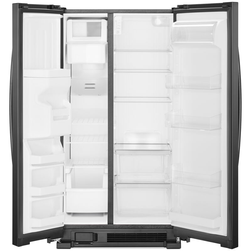 Whirlpool 33 in. 21.4 cu. ft. Side by Side Refrigerator with Ice & Water Dispenser - Black, Black, hires