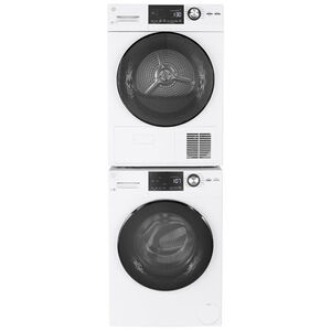 GE 24 in. 4.1 cu. ft. Ventless Electric Dryer with 13 Dryer Programs, Sanitize Cycle, Wrinkle Care & Sensor Dry - White, , hires