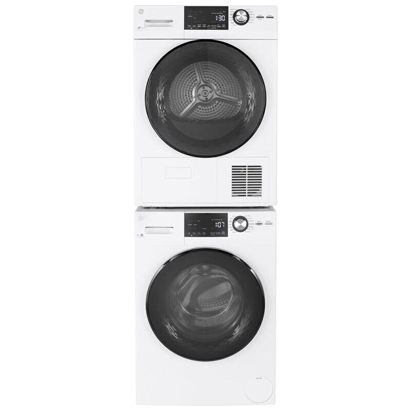 GE 24 in. 4.1 cu. ft. Ventless Electric Dryer with 13 Dryer Programs, Sanitize Cycle, Wrinkle Care & Sensor Dry - White, , hires