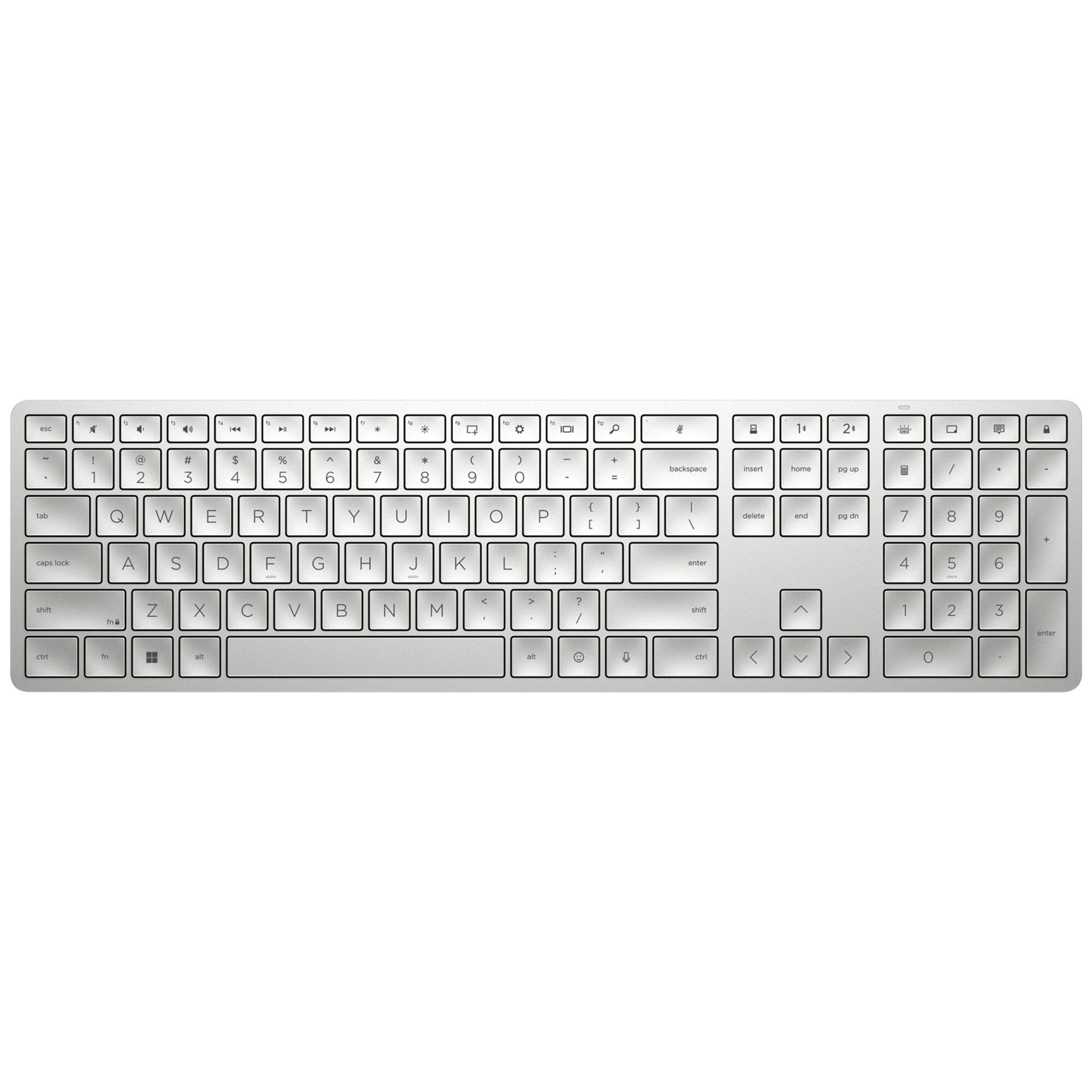 HP 970 Programmable ワイヤレス キーボード（日本語配列） HP 970 Programmable Wireless Keyboard - Silver | P.C. Richard & Son