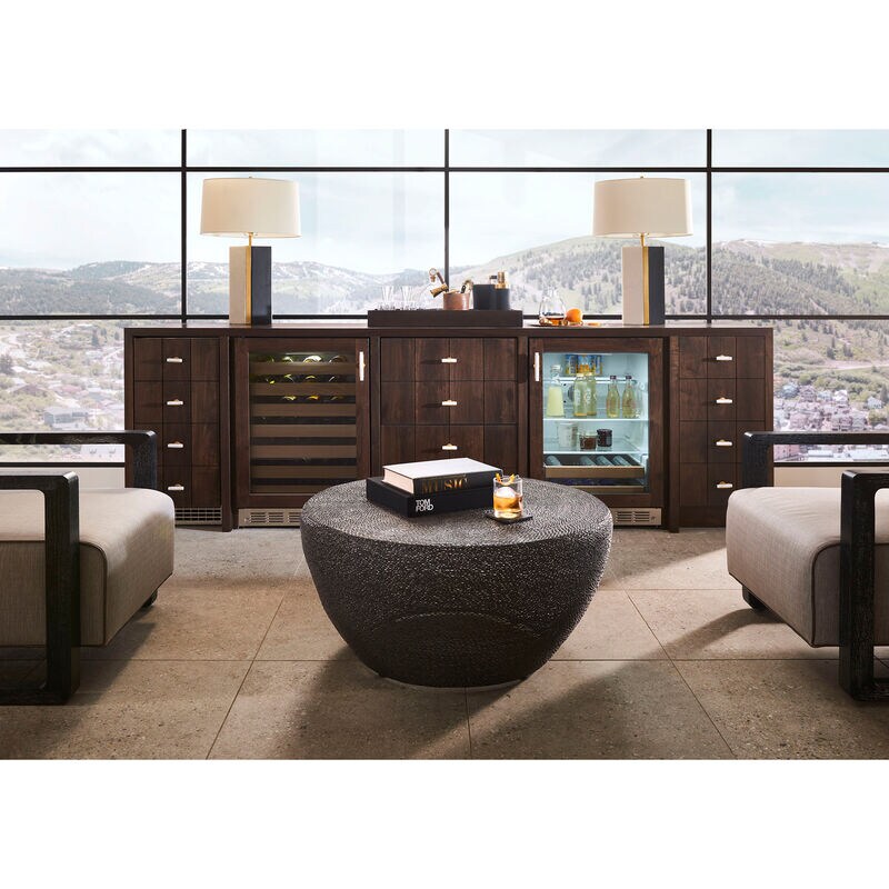 Monogram 24 in. Undercounter Wine Cooler with Wood Racks, Single Temperature Zone & 57 Bottle Capacity - Custom Panel Ready, , hires