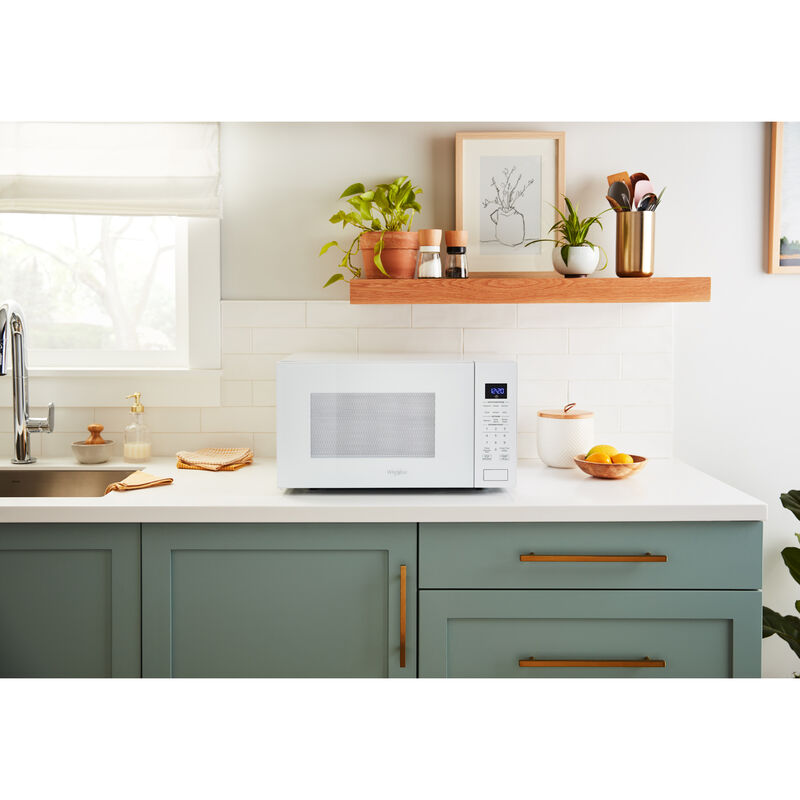 Whirlpool 22 in. 1.6 cu. ft. 1200W Countertop Microwave with Sensor Cooking - White, , hires