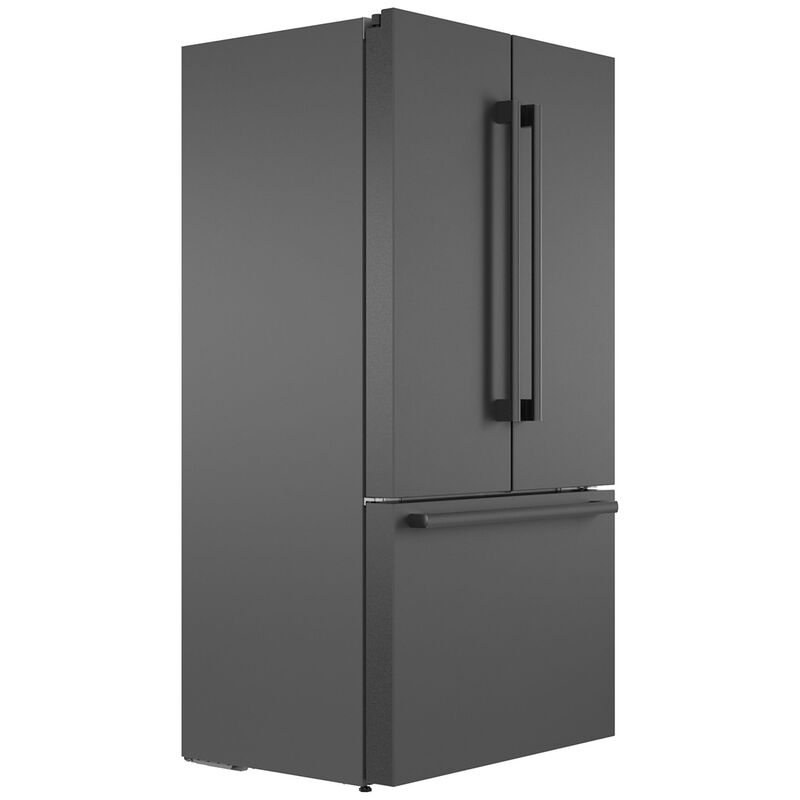 Bosch 800 Series 36 in. 20.8 cu. ft. Smart Counter Depth French Door Refrigerator with Internal Water Dispenser - Black Stainless Steel, Black Stainless Steel, hires
