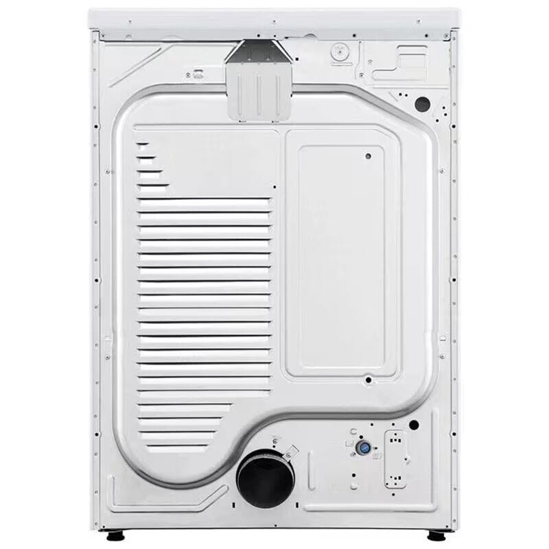 LG 27 in. 7.4 cu. ft. Smart Stackable Round-Door Electric Dryer with Tempered Glass, Built-In Intelligence, Sensor Dry, Turbo Steam, Sanitize & Steam Cycle - White, White, hires