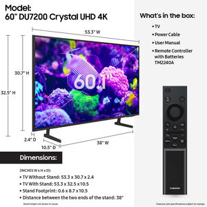 Samsung - 60" Class DU7200 Series LED 4K UHD Smart Tizen TV, , hires